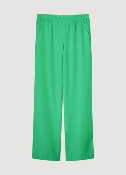 Hot Summum Airy, Straight-Leg Trousers Green