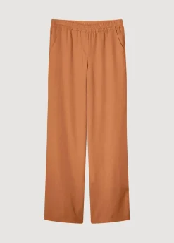 Online Summum Airy, Straight-Leg Trousers Brown
