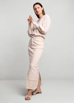Discount Summum Ajour-Knit Jumper Creme