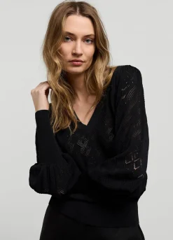 Online Summum Ajour-Knit Jumper Black
