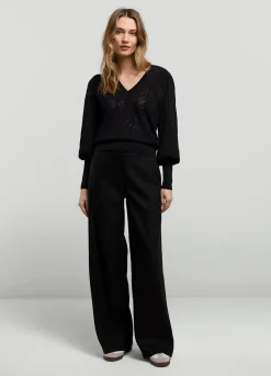 Online Summum Ajour-Knit Jumper Black