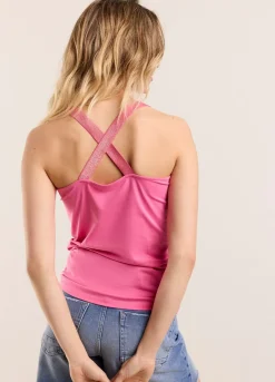 Clearance Summum Basic Vest Top Pink
