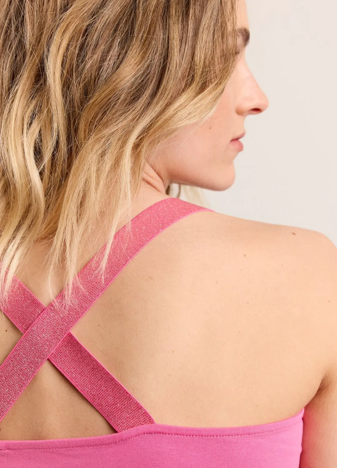 Clearance Summum Basic Vest Top Pink