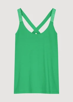 Discount Summum Basic Vest Top Green