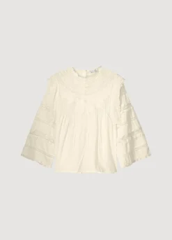 Hot Summum Blouse With Lace Creme