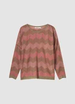 New Summum Boat-Neck Jumper Pink