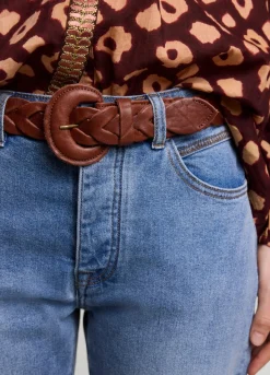 Clearance Summum Braided Belt Brown