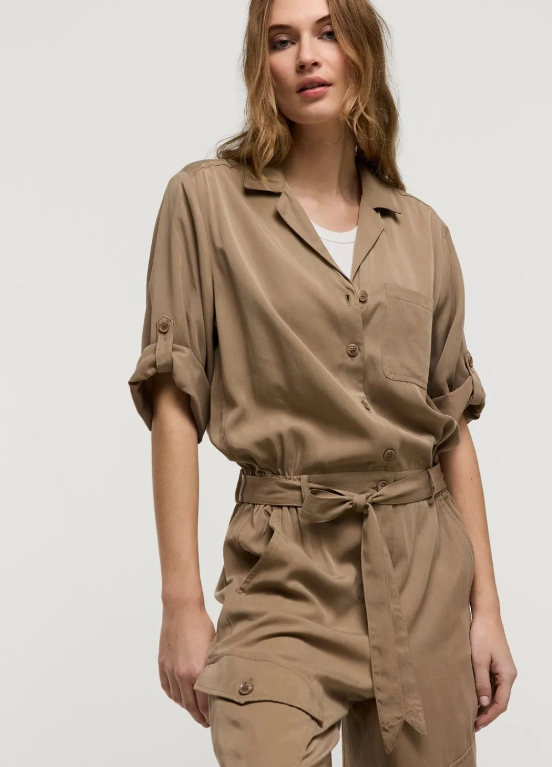 Outlet Summum Cargo Jumpsuit Grey