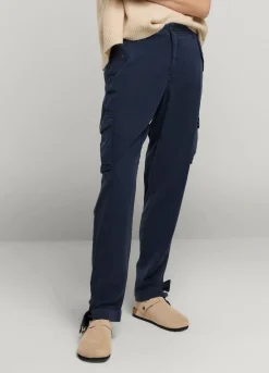 Discount Summum Cargo Trousers With Bow Blue