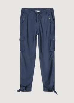 Discount Summum Cargo Trousers With Bow Blue