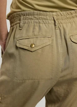 Best Summum Cargo Trousers With Bow Green