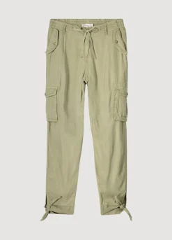 Best Summum Cargo Trousers With Bow Green
