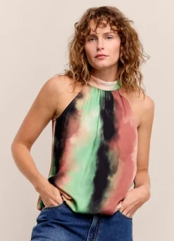 Outlet Summum Cloudy Halter Singlet Multicolor