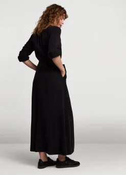 New Summum Cool Button-Down Dress Black