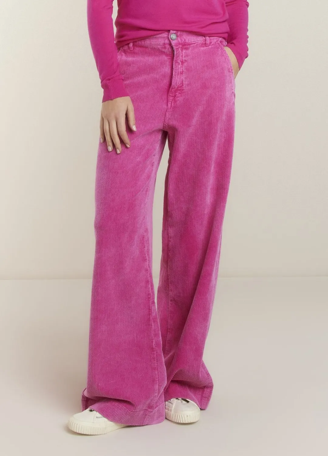 Fashion Summum Corduroy Trousers Pink