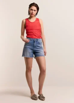 Hot Summum Denim Shorts Blue