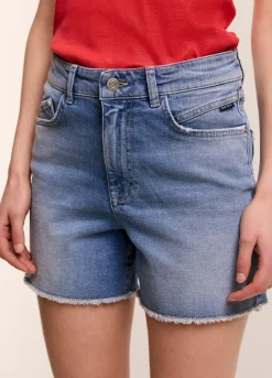 Hot Summum Denim Shorts Blue