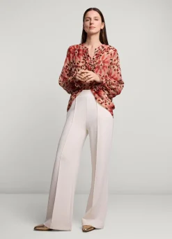 Discount Summum Double Ruffle Top Pink
