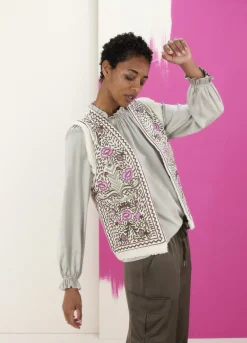 Hot Summum Embroidered Gilet Multicolor