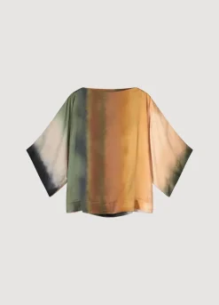 Outlet Summum Faded-Print Top Multicolor