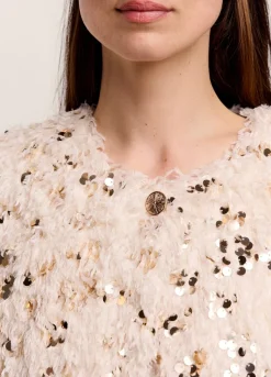 Clearance Summum Festive Short Jacket Creme