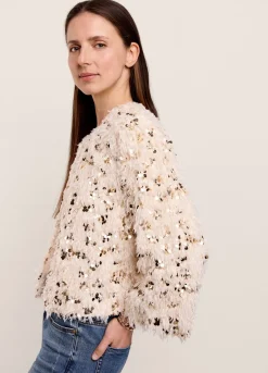 Clearance Summum Festive Short Jacket Creme