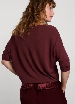 Clearance Summum Fine-Knit Cardigan Red