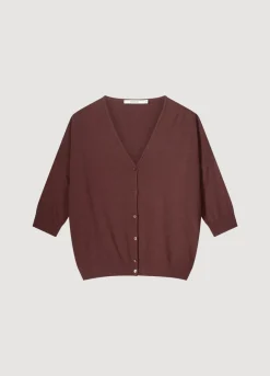 Clearance Summum Fine-Knit Cardigan Red