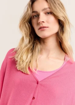 Best Summum Fine-Knit Cardigan Pink