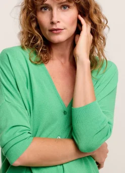 Sale Summum Fine-Knit Cardigan Green