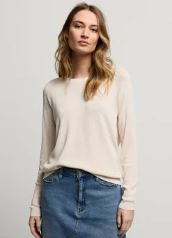 Best Summum Fine-Knit Jumper Creme
