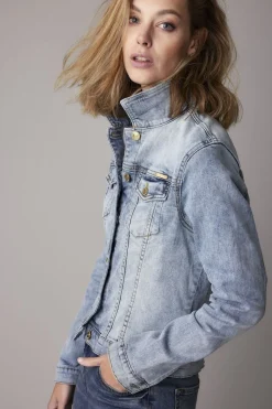 Fashion Summum Fitted Daze Denim Jacket Blue