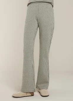 Hot Summum Flared Prince Of Wales Trousers Multicolor