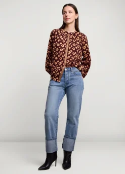 Hot Summum Floral Print Blouse Red