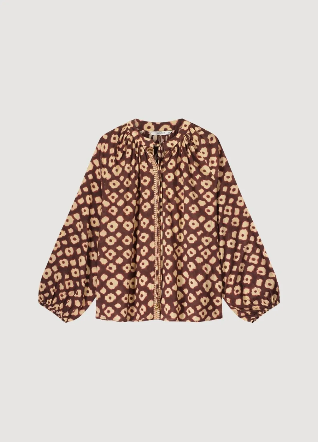 Hot Summum Floral Print Blouse Red