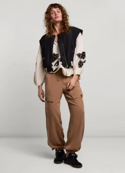 Outlet Summum Flowy Cargo Trousers Brown
