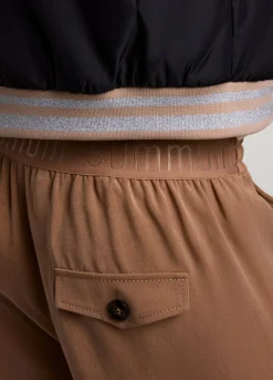Outlet Summum Flowy Cargo Trousers Brown