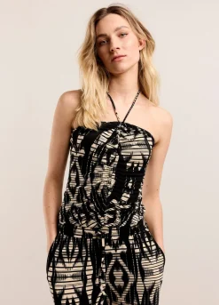 Online Summum Halter Jumpsuit Black