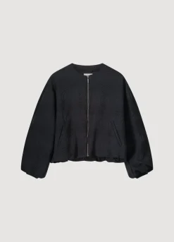 Clearance Summum Jacquard Bomber Jacket Blue