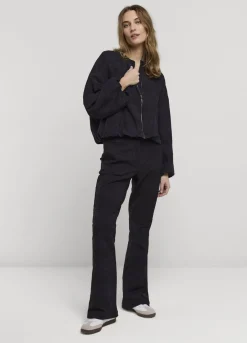 New Summum Jacquard Flared Trousers Blue
