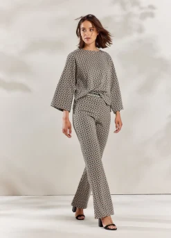 Discount Summum Jersey Trousers With Print Brown