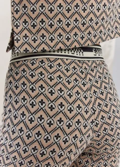 Discount Summum Jersey Trousers With Print Brown