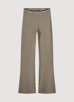 Discount Summum Jersey Trousers With Print Brown