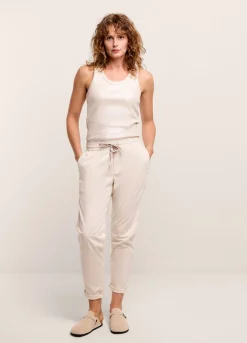 Hot Summum Jogger-Fit Trousers Creme
