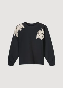 Fashion Summum Jumper With Embroidery Black