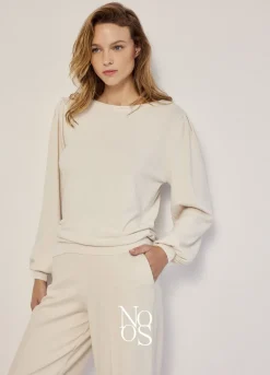 Discount Summum Jumper With Puff Sleeves Creme