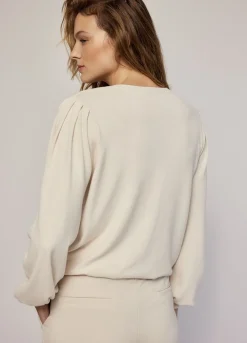 Discount Summum Jumper With Puff Sleeves Creme
