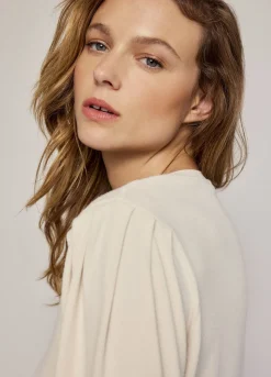 Discount Summum Jumper With Puff Sleeves Creme