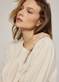 Discount Summum Jumper With Puff Sleeves Creme