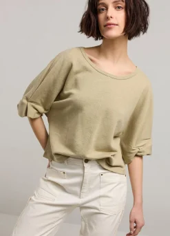 Online Summum Jumper With Rolled-Up Sleeves Green